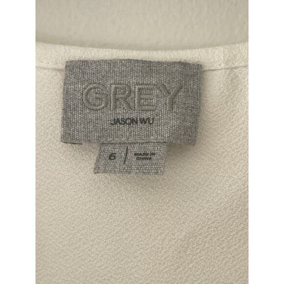 GREY by Jason Wu Ivory Lace Sleeveless Top Size 6 - Picture 3 of 5